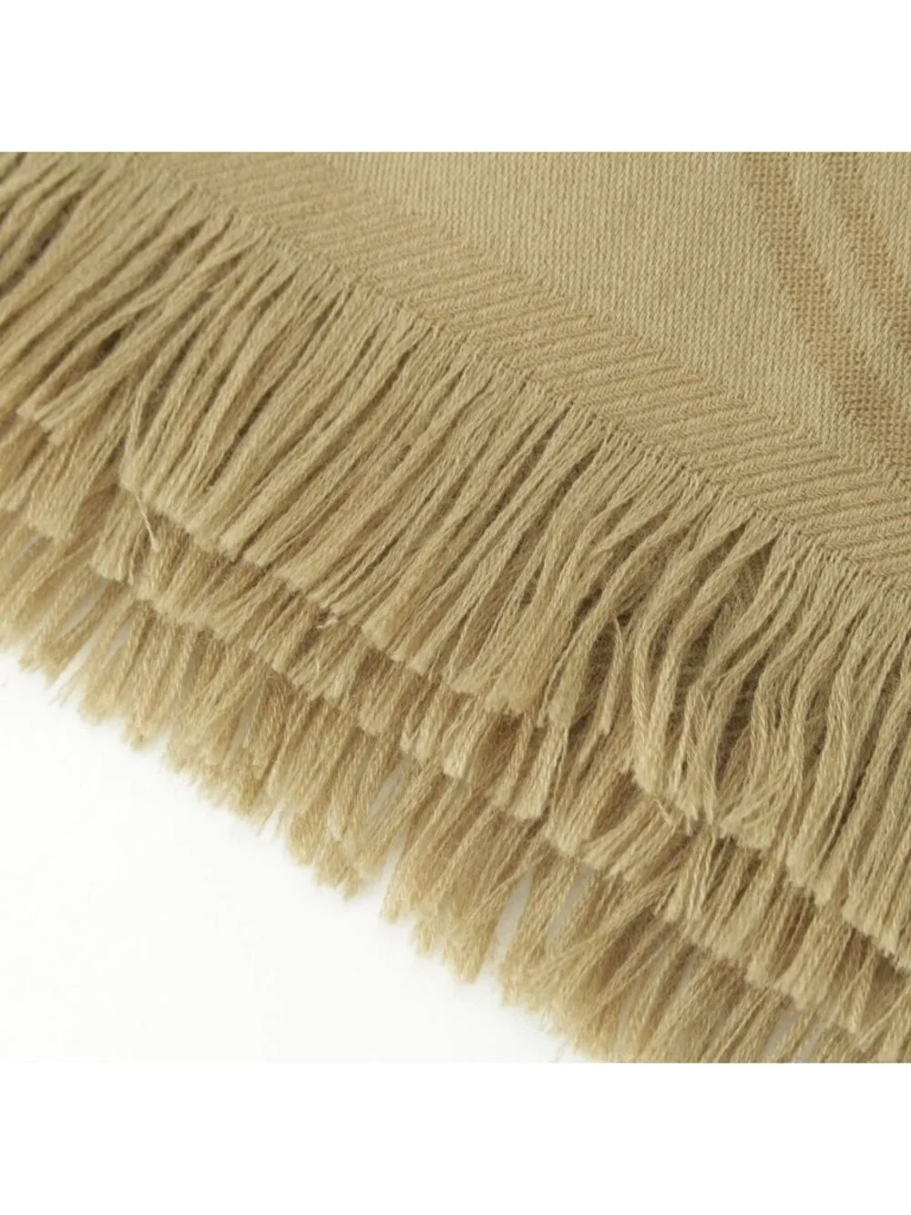 Hermes New Bliss Cashmere Silk Shawl Khaki Green Scarf
